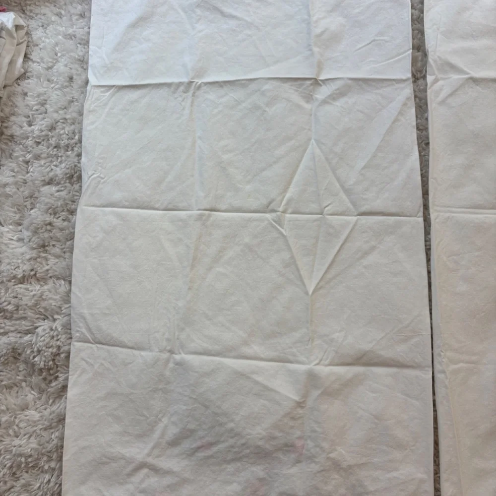 Vintage Floral Pillowcases/Sham Flowers Crochet Edge